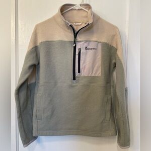 Cotopaxi Abrazo Half Zip Fleece Jacket Cream Sage